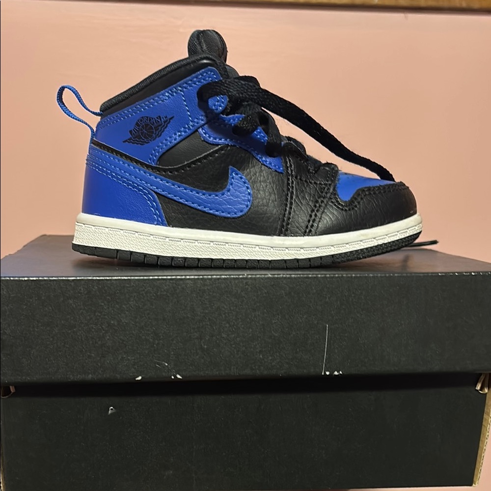 Kids Black and Blue Sneakers